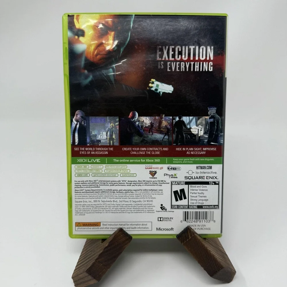 Hitman Absolution Xbox 360 Video Game Complete CIB Shooter M Square Enix